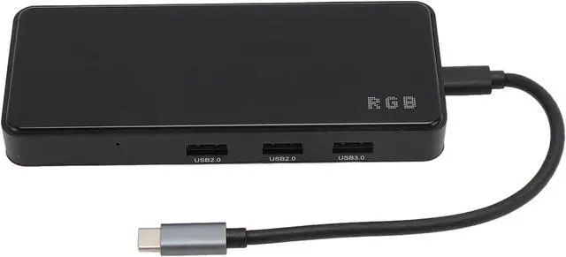 Alt view image 6 of 7 - 8 in 1 Docking Station, 4K HD Multimedia Interface, USB C Power Supply, USB3.0 Hub, Ethernet, 100W PD, for MacBook and Type C Laptops