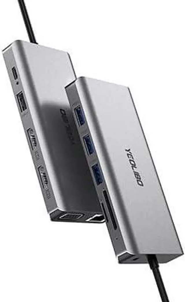 Main image of 16 in 1 and 12 in1 USB C Docking Station,Triple Display, 4K HDMI DP VGA Port,USB 3.0 Port,Gigabit Ethernet, 4USB-A, Mic/Audio, SD/TF Card Reader