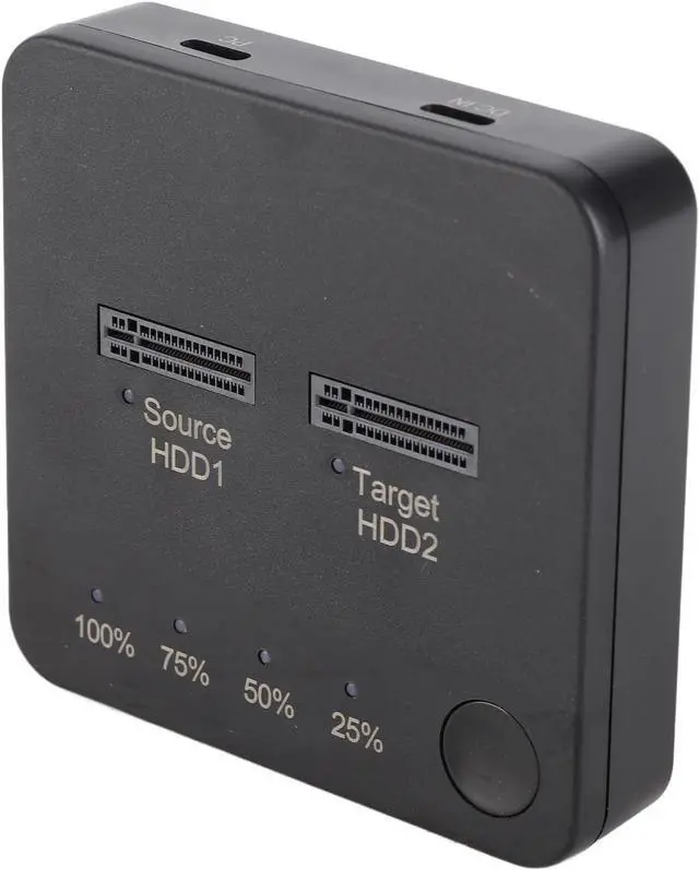 Main image of M.2 SSD Duplicator, Black ABS M.2 SATA SSD Duplicator Dual Bay 1Gbps High Speed Offline Clone M.2 SATA SSD Docking Station Replacement for 2230 22242 2260 2280 22110