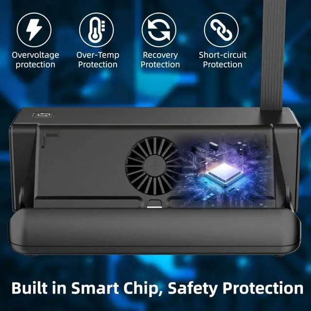 Alt view image 4 of 7 - TV Docking Station, 8 in 1 Game Card Dock HDMI 4K 30HZ TV Docking Station, USB2.0 HUB*3 PD3.0 Type C Charging with Fan Cooling