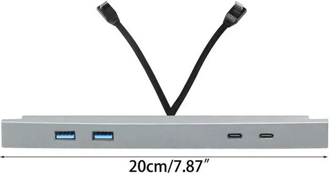 Alt view image 2 of 7 - Intelligent Docking Station Quick Charger USB Shunt Hub for Model 3 Y Central Control Powered Splitter Extension Durable Plugable-docking Station USB Docking Station Shunt Hub Accessories Monitors 2