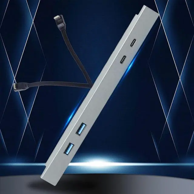 Alt view image 4 of 7 - Intelligent Docking Station Quick Charger USB Shunt Hub for Model 3 Y Central Control Powered Splitter Extension Durable Plugable-docking Station USB Docking Station Shunt Hub Accessories Monitors 2