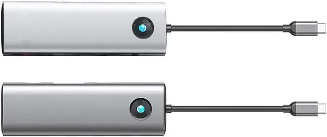 Alt view image 7 of 7 - USB C 10 in 1 Adapter with Video+VGA 1000M Ethernet 100W 3xUSB3.0 Memory Cards Slots for Electronics Multipurpose