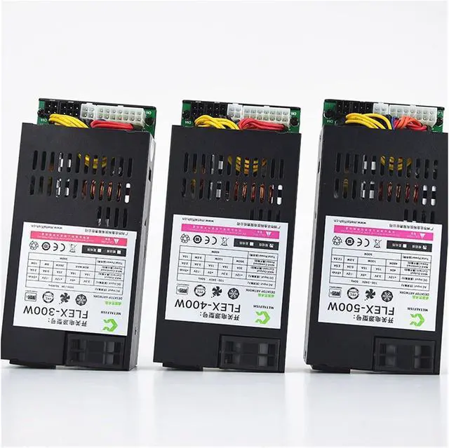 Alt view image 5 of 6 - 500W Modular Power Supply Small 1U Computer PSU Flex-ATX 500W for ITX PC Active PFC for POS AIO