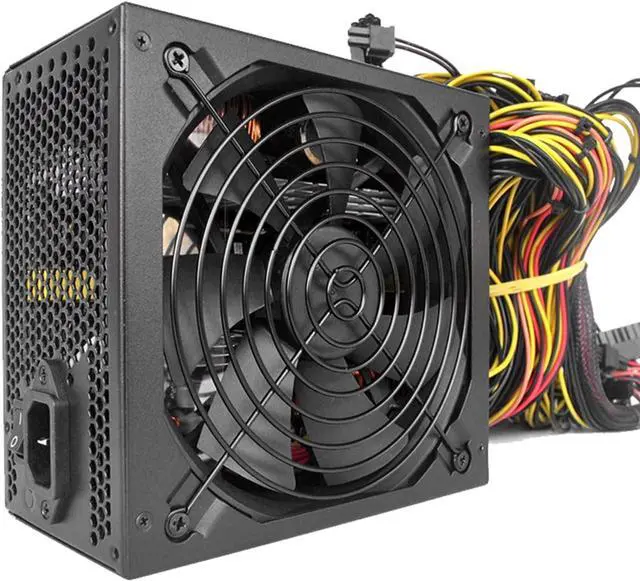 Alt view image 6 of 7 - Mining rig 2000W Power Supply 180-260V ATX Mining Ethereum 95% Efficiency for S9 S7 L3 8GPU Cards Support Max to 2000W