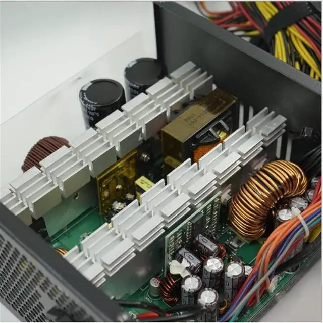 Alt view image 4 of 7 - XMKT 1600W PC Power Supply ATX 12V 1.3 PSU for Bitcoin Miner RX470 RX 480 RX 570 1600W Mining rig ATX Mining Machine