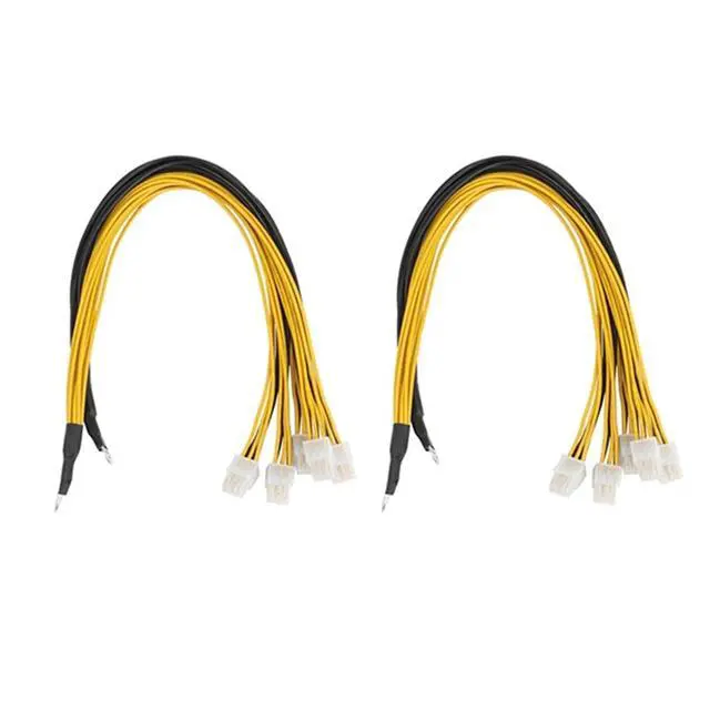 Alt view image 6 of 6 - JDIME 6 Pin Connector Server Power Supply Cable Pcie Express for Antminer S9 S9I Z9 for P3 P5 Support Miner PSU Cable(8pcs)