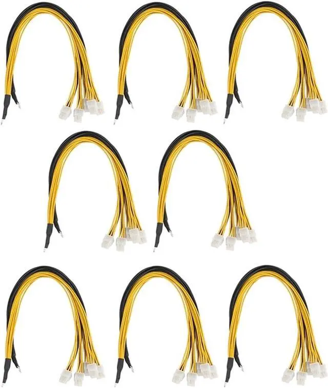 Main image of JDIME 6 Pin Connector Server Power Supply Cable Pcie Express for Antminer S9 S9I Z9 for P3 P5 Support Miner PSU Cable(8pcs)