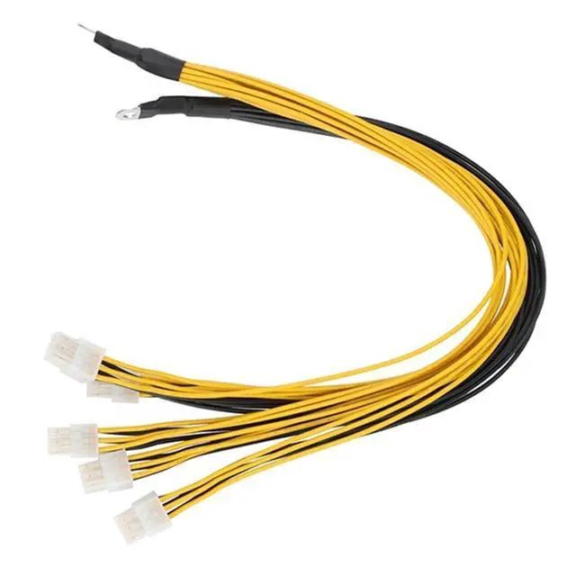 Alt view image 2 of 6 - JDIME 6 Pin Connector Server Power Supply Cable Pcie Express for Antminer S9 S9I Z9 for P3 P5 Support Miner PSU Cable(8pcs)