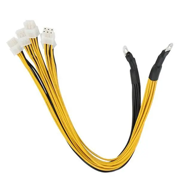 Alt view image 4 of 6 - JDIME 6 Pin Connector Server Power Supply Cable Pcie Express for Antminer S9 S9I Z9 for P3 P5 Support Miner PSU Cable(8pcs)
