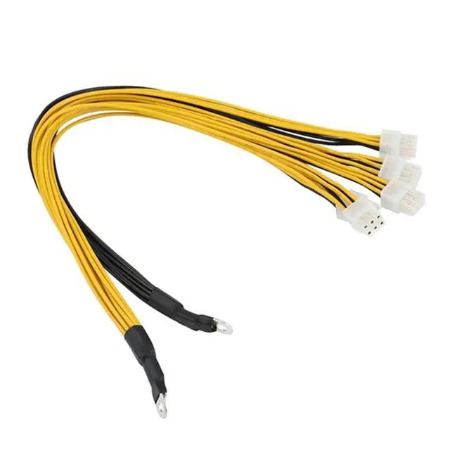 Alt view image 3 of 6 - JDIME 6 Pin Connector Server Power Supply Cable Pcie Express for Antminer S9 S9I Z9 for P3 P5 Support Miner PSU Cable(8pcs)