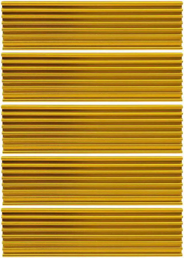 Main image of 5PCS M.2 Heatsink SSD Aluminum alloy Cooling Cooler Heatsink Thermal Pads for NGFF NVME PCIE 2280 SSD Hard Drive Disk Gold Color