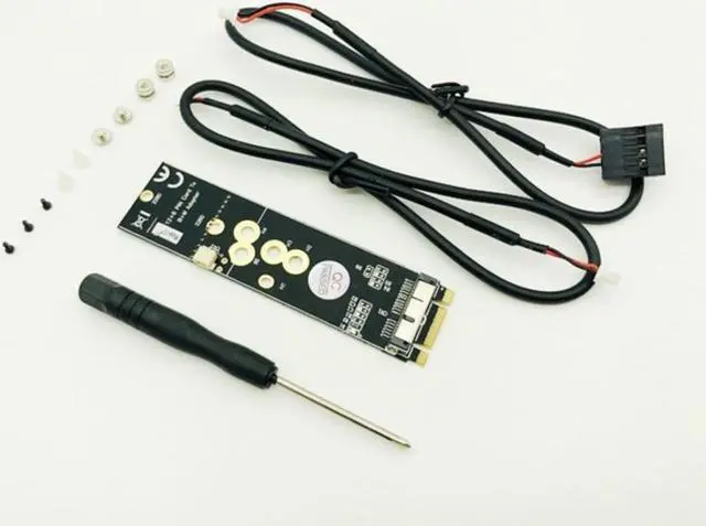 Main image of Add On Cards 12+6Pin Wireless WiFi Bluetooth Card NGFF M.2 B+M Key Adapter for Mac OS BCM94360CD BCM943602CS BCM94360CS2