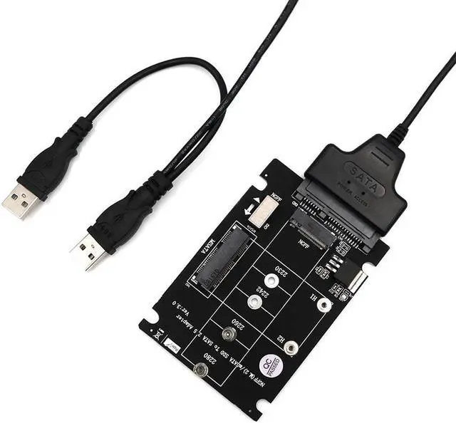 Main image of H1111Z Add On Card SSD MSATA & M.2 SSD USB Adapter MSATA NGFF M.2 Adapter USB SATA Cable USB M.2 Card Adpater for PC Desktop