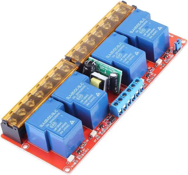 Main image of AC 100-250V 30A 4 Channel Relay High Low Level Trigger Module Solid State Relay Module Board High/Low Level Trigger Relay