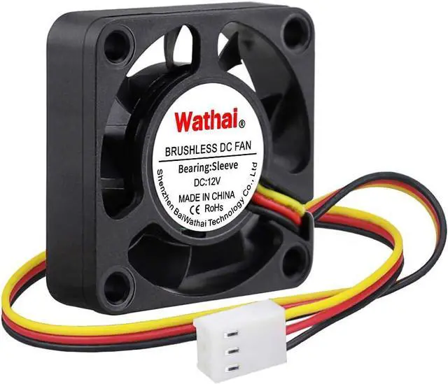 Alt view image 7 of 7 - Wathai 40mm x 10mm DC Brushless Fan 12V 3Pin Cooling for 3D Printing, PC Computer Case, CPU Replacement, Graphics Card, Raspberry PI