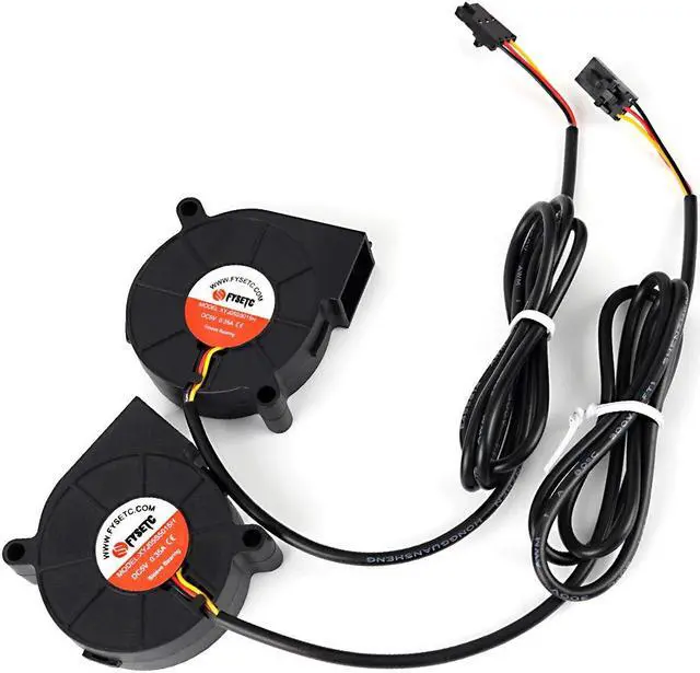 Alt view image 2 of 6 - FYSETC Prusai3 MK3 MK3S Cooling Fan 5015 50x50x15mm 5V DC 0.35A otend Cooler Blow Radiator Sleeve Bearing for 3D Printer Parts Accessories, 2Pcs
