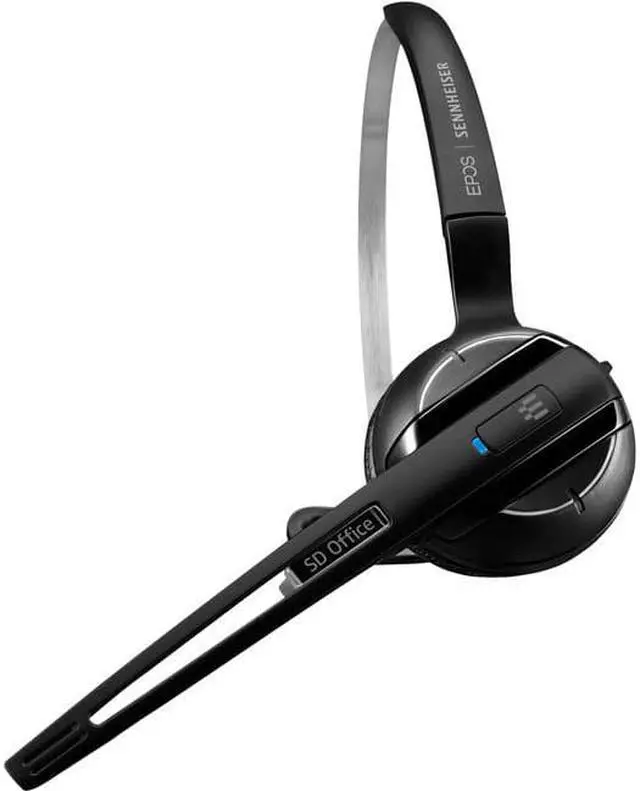 Alt view image 5 of 9 - EPOS | Sennheiser IMPACT SD Office ML (1000561) Premium, single-sided, wireless DECT headset with dual-connectivity for desk phone and PC/softphone with Convertible Wearing Styles