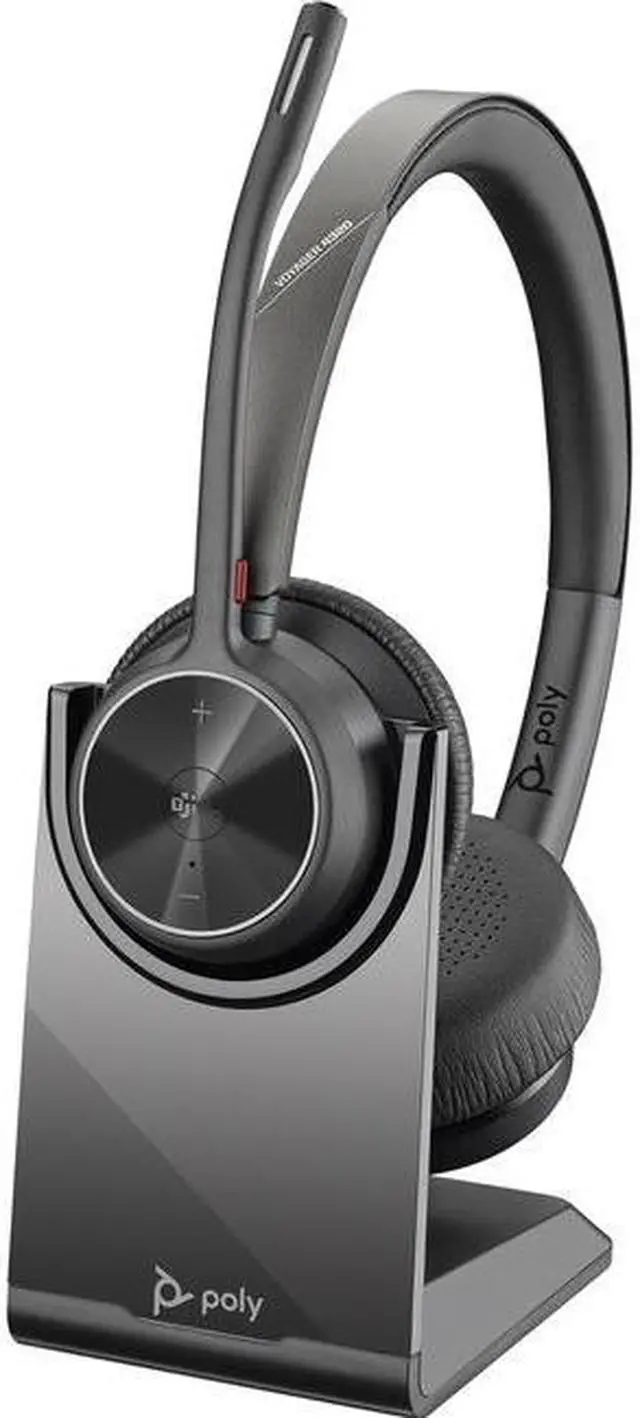 Alt view image 5 of 5 - Poly Voyager 4320 UC Wireless Headset with Charge Stand, USB-C