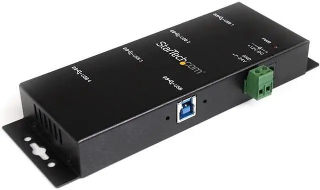 Main image of MOUNTABLE 4PORT BLACK METAL
