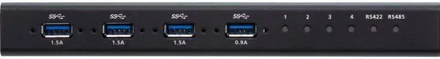 Alt view image 12 of 16 - Aten - US3344I - Aten 4 x 4 USB 3.1 Gen 1 Industrial Hub Switch - USB Type B - 4 USB Port(s) - 4 USB 3.1 Port(s) - Mac,