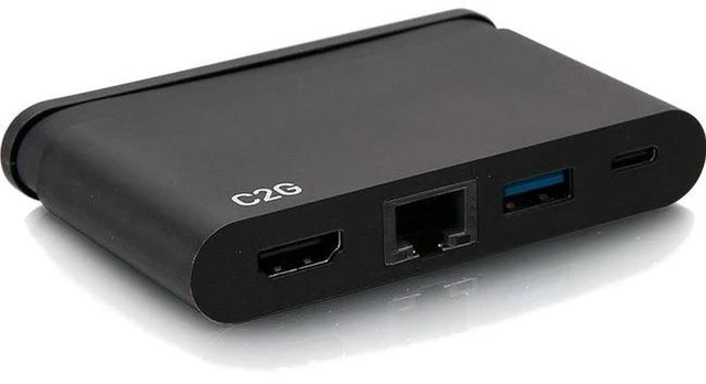 Alt view image 8 of 9 - C2G USB C Dock with HDMI USB Ethernet USB C & Power Delivery up to 100W C2G54455