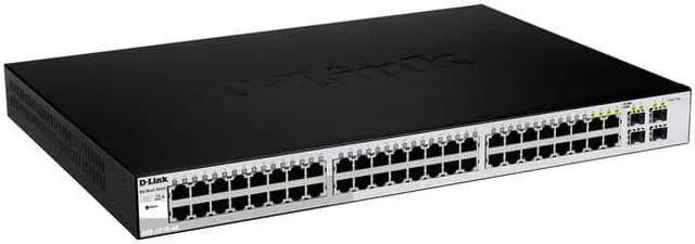 Alt view image 7 of 7 - D-Link DGS-1210-52  52-Port Gigabit Web Smart Switch w/ 4 Gigabit SFP Ports