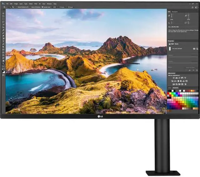 Alt view image 11 of 19 - LG Ultrafine 31.5" 4K Uhd Led LCD Monitor - 16:9 - Textured Black