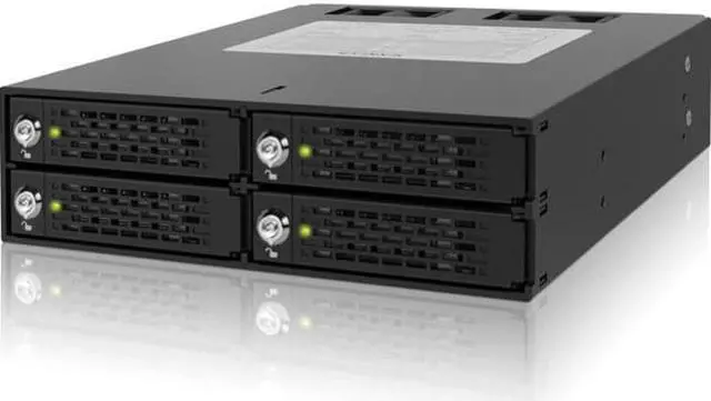 Alt view image 7 of 7 - ICY DOCK ToughArmor MB994SK-1B 4 x 2.5" SATA 6Gbps/SAS HDD/SSD Mobile Rack / ...