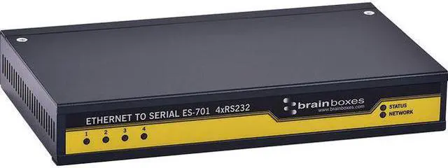 Alt view image 11 of 19 - Brainboxes 4 Port Rs232 Ethernet To Serial Adapter