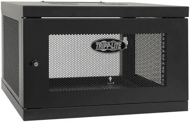 Alt view image 19 of 20 - Tripp Lite 6U Wall Mount Rack Enclosure Server Cabinet, Knock Down, 16.5" Deep, Switch Depth (SRW6UKD)