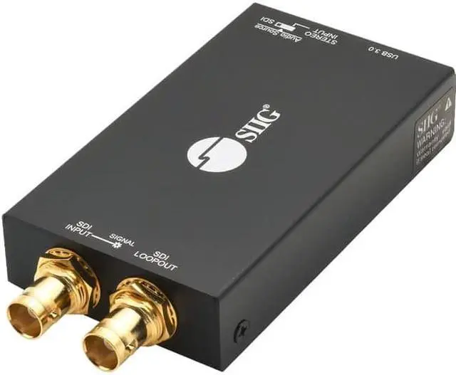 Alt view image 9 of 17 - SIIG AC CESD0K11S1 USB 30 3GSDI Capture Device with Loopout Brown Box