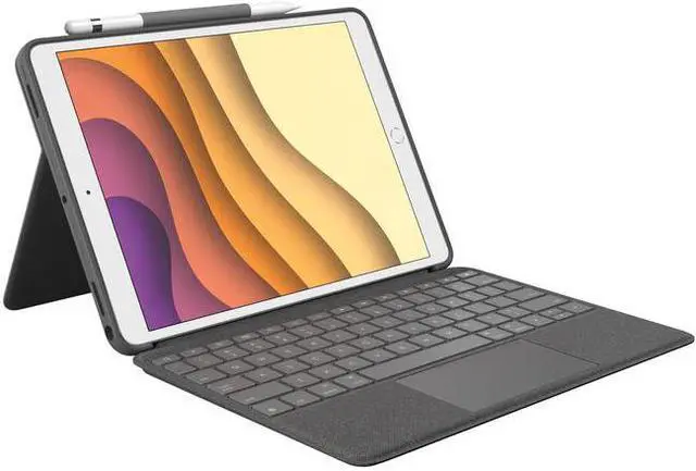 Alt view image 10 of 20 - LOGITECH 920-009608 LOGITECH COMBO TOUCH FOR IPAD, GRAPHITE, 7TH GENERATION