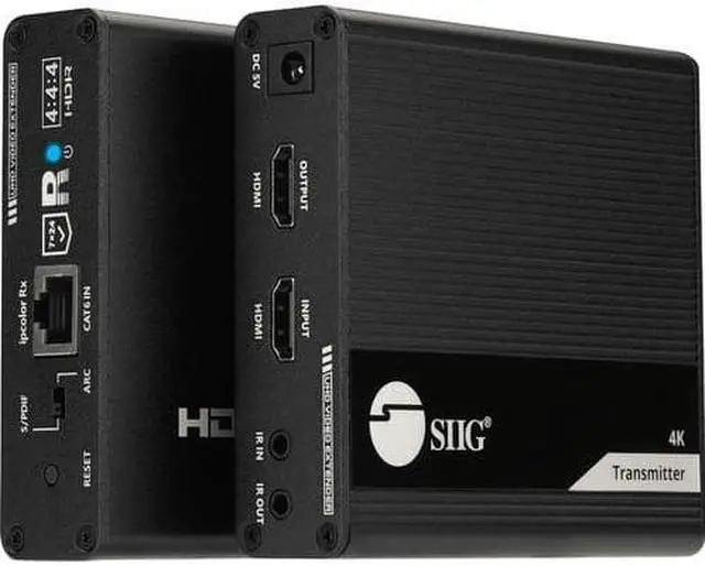 Alt view image 11 of 16 - SIIG AC CEH26M11S1 ipcolor 4K HDMI 2.0 Extender Daisy Chain Transmission Kit