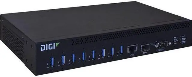 Alt view image 6 of 6 - Digi International AW08-G300 AnywhereUSB 8 Plus, Remote USB 3.1 Hub with 8 Type A USB Connector Networking Modules