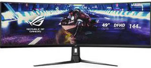 Alt view image 6 of 10 - Asus XG49VQ computer monitor 49 inches 144 hz display for home use in e-sports games