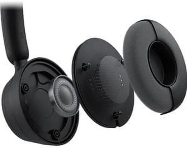 Alt view image 17 of 20 - Microsoft Modern USB-C Headset Black - Wired USB-C Connection - High-quality stereo sound - Comfortable on-ear design - Noise-reducing microphone - Compatible with Windows 11 & 10 Devices