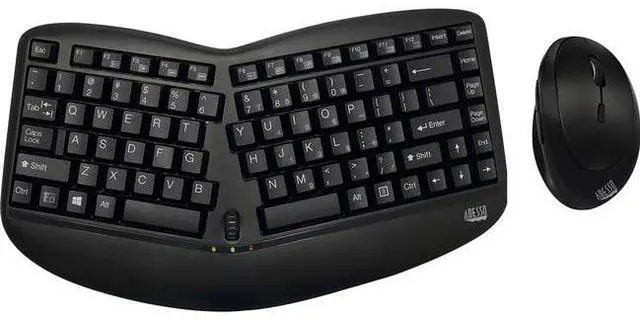 Alt view image 14 of 15 - ADESSO WKB-1150CB WRLS ERGO KEYBOARD & MOUSE