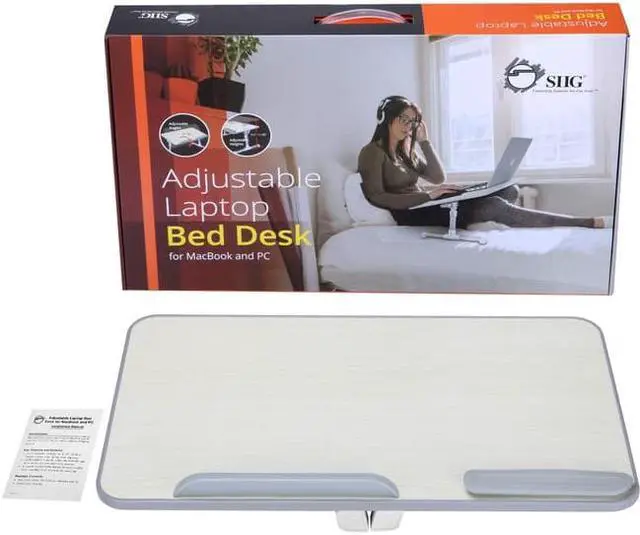 Alt view image 15 of 16 - SIIG Adjustable Laptop Bed Desk for MacBook and PC