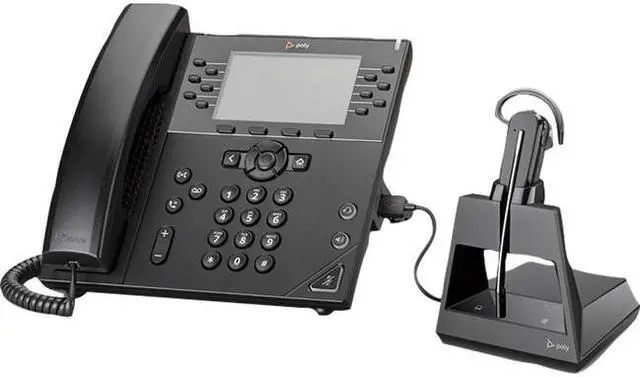 Alt view image 2 of 5 - Plantronics - Voyager 4245 Office (Poly) - Bluetooth Convertible Headset with 3 Wearing Styles - Connect to PC/Mac, Mobile & Desk Phone - Works with Teams, Zoom & More