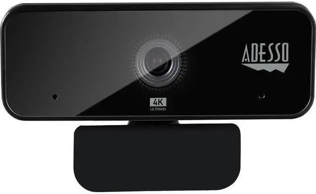 Alt view image 8 of 8 - Adesso CyberTrack HD 3840x2160 Webcam 8 Megapixels Black (CYBERTRACKH6)