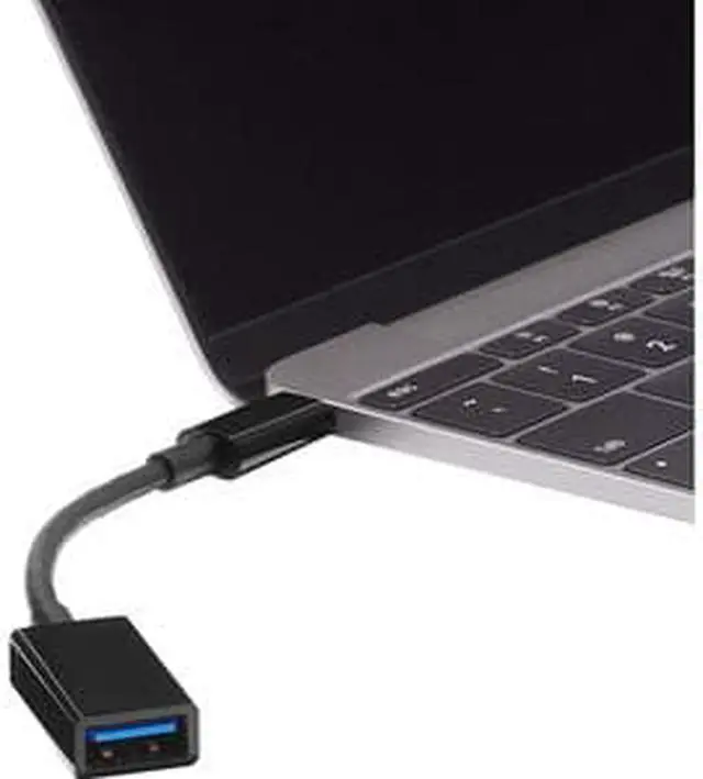 Alt view image 3 of 11 - 4XEM USB-C Male to USB-A Female Adapter Black 4XUSBCUSB3AFB