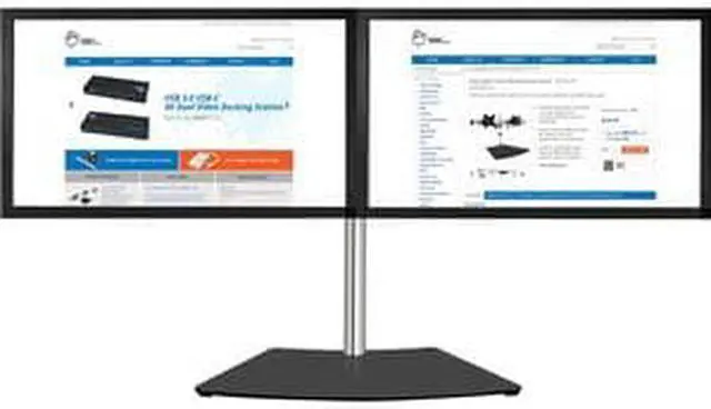 Alt view image 12 of 15 - Siig Easy-Adjust Dual Monitor Desk Stand - 13" To 27"