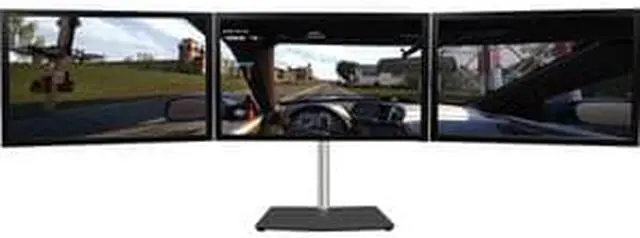 Alt view image 14 of 20 - Siig Easy-Adjust Triple Monitor Desk Stand - 13" To 27"