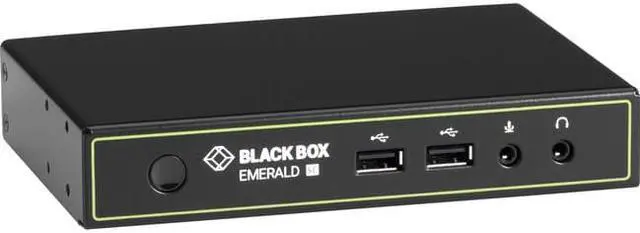 Alt view image 6 of 6 - Black Box Emerald™ SE DVI KVM-over-IP Matrix Switch Receiver - Single Head, Full HD DVI, VUSB 2.0, Serial, Audio