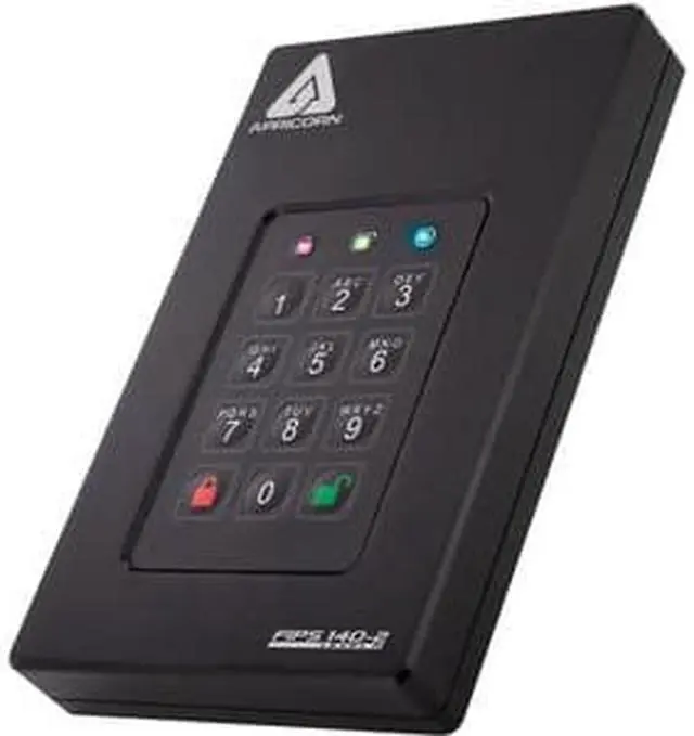 Alt view image 11 of 20 - Apricorn Aegis Fortress 2 TB Hard Drive - External - USB 3.0