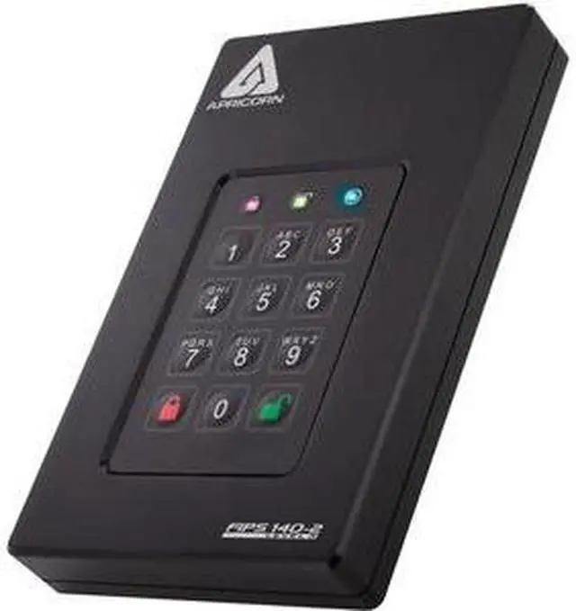 Alt view image 17 of 20 - Apricorn Aegis Fortress 4 TB Hard Drive - External - USB 3.0
