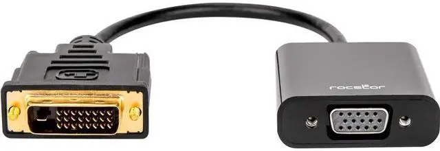 Alt view image 6 of 7 - Rocstor Y10A198-B1 DVI-D to VGA Active Adapter - Resolutions up to 1920x1200 M/F