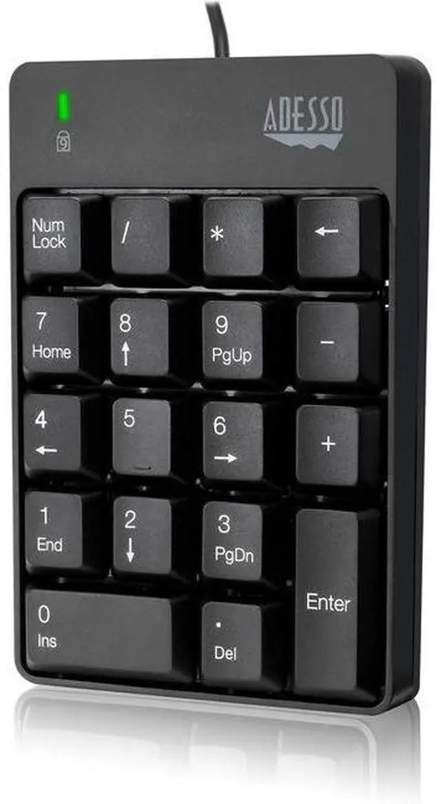 Alt view image 12 of 13 - Adesso AKB-601UB - USB Spill Resistant 18-Key Numeric Keypad