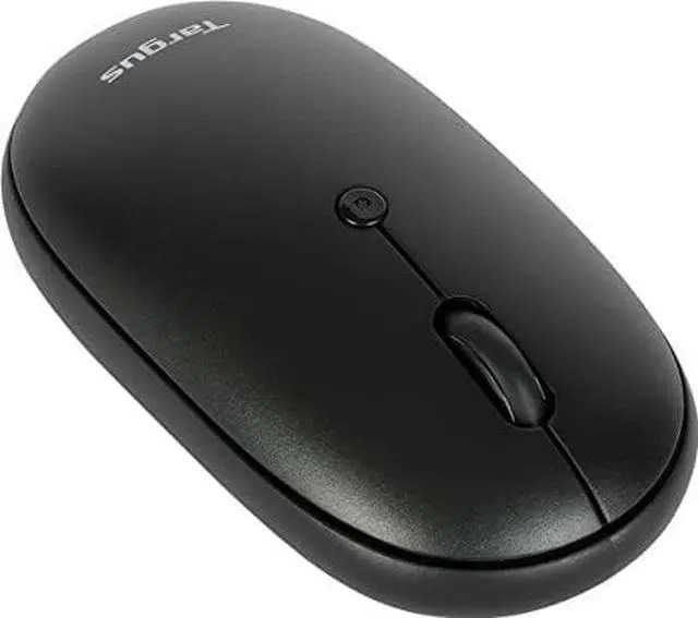 Alt view image 10 of 14 - Targus Compact Multi-Device Antimicrobial Wireless Mouse - Wireless - Bluetooth/Radio Frequency - 2.40 GHz - Black - 3 Button(s) - Symmetrical